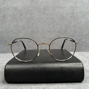 Police Round Eyeglasses Gold Black VPL3301 50-21-145 Eyewear Frames